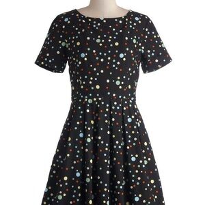 Bea & Dot ModCloth Polka Dot 2 Pocket Dress Staple of Your Style - 3X